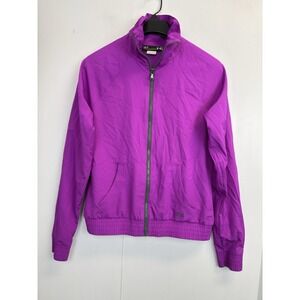 Under‎ Armour Fuschia Full Zip Windbreaker Jacket Women's Size S Lightweight
